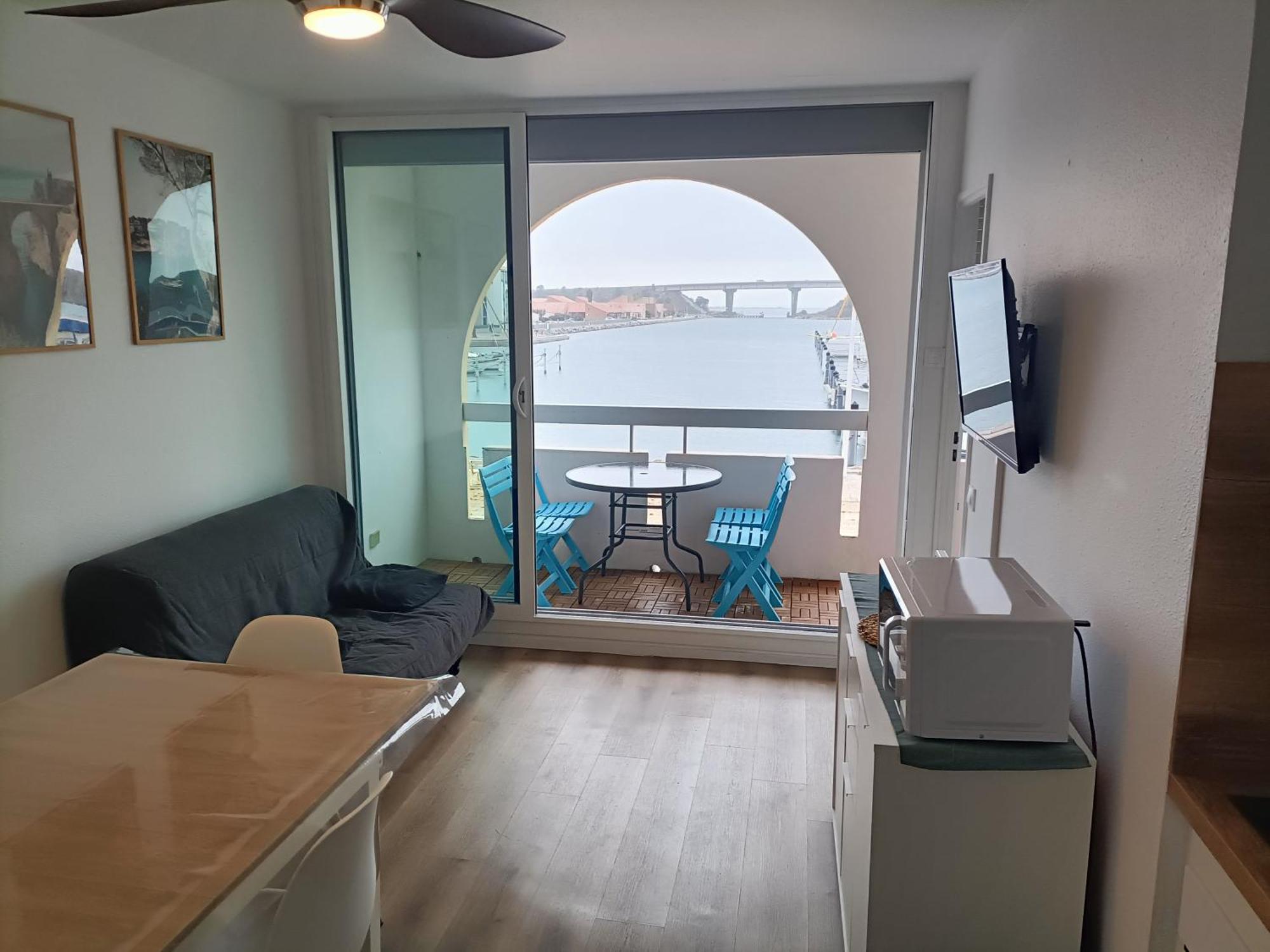 T2 Cabine Avec Tres Belle Vue Sur Le Port De Plaisance Leucate Εξωτερικό φωτογραφία